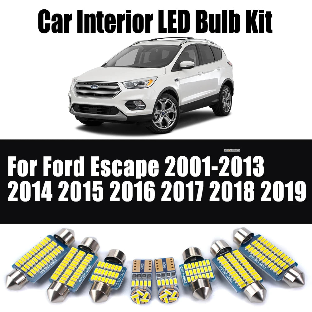 LED Interior Light Kit for Ford Escape 2001-2013 - Canbus Dome Map Door Trunk Bulbs | AUTOKITSHOP