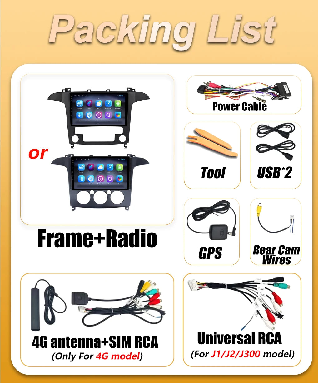 Android 16 Auto Car Radio For Ford S Max S-MAX 2007 -2015 GPS Navigation Multimedia Video  | AUTOKITSHOP