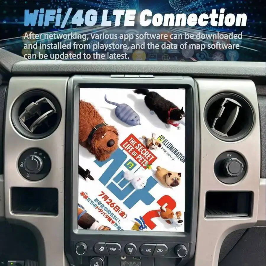 256GB Car Multimedia Video Player For Ford F150 2009-2014 13 Inch Android Screen Stereo GP | AUTOKITSHOP