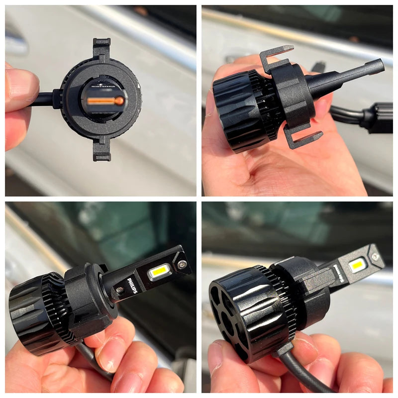 H7 LED Adapters Holder For Peugeot 2008 3008 508 Citroen C5 DS5 DS6 Ford Mondeo Headlight