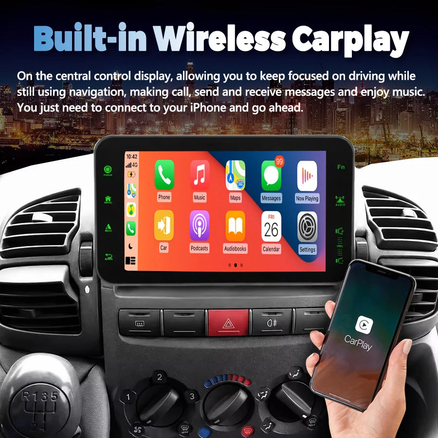 For Fiat Ducato 2002-2006 Citroen Jumper Peugeot Boxer 2002-2006 Stereo GPS Navi Carplay B