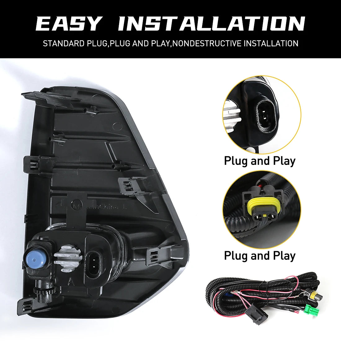 For Nissan Kicks 2021 2022 Fog Lamps Led Kit Front Bumper Headlights Daytime Running Light | AUTOKITSHOP