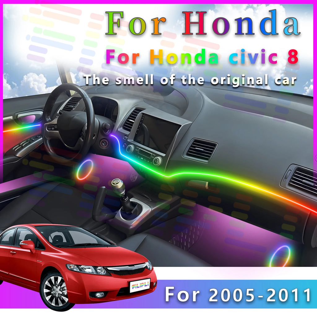 RGB - Ambient Light - for Honda Civic 2005-2011 - App Control - Car Interior Lighting | AUTOKITSHOP