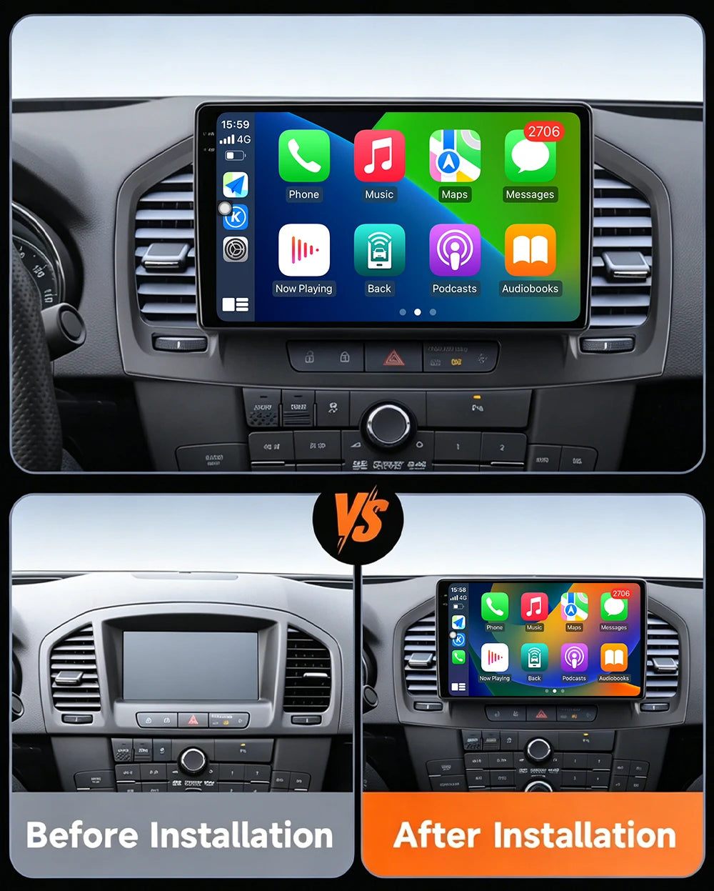Android 16 QLED Screen For Buick Regal For Opel Insignia 1 2009-2013 Multimedia Player DSP
