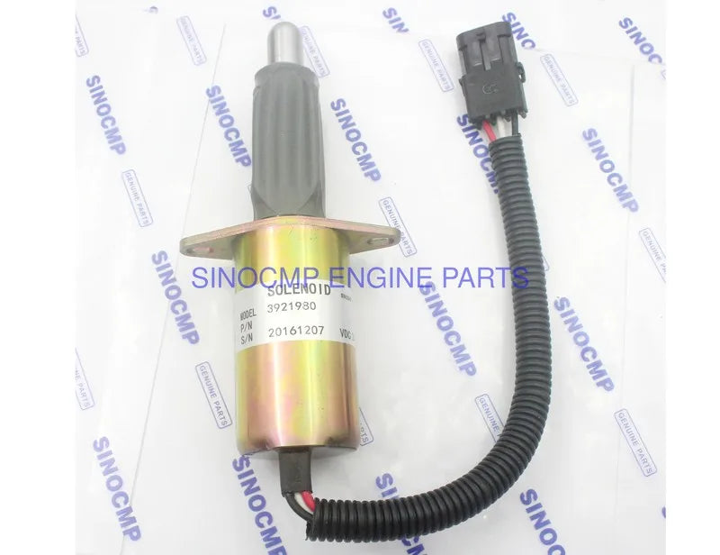 Fuel Stop Solenoid 3921980 3918601 P613-A42V24 For Cummins 6CT/6CTA 8.3 with 3 Months Warr