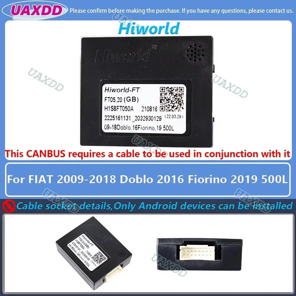 FOR FIAT Car decoder canbus box PANDA Argo BRAVO TORO DUCATO Strada DOBLO FIORINO 500X 500