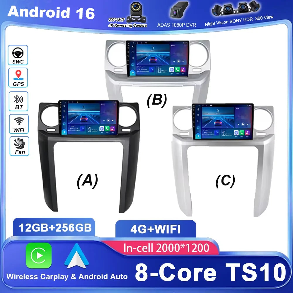 Car Android 16 GPS Navigation For Land Rover Discovery 3 2004 -2009 Auto Radio Stereo Mult