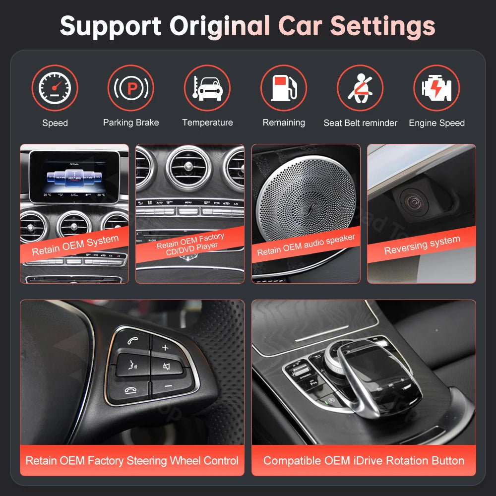 12.3'' Ultra-thin Multimedia Touch Screen For Mercedes-Benz C Class W205 GLC V Class W447  | AUTOKITSHOP