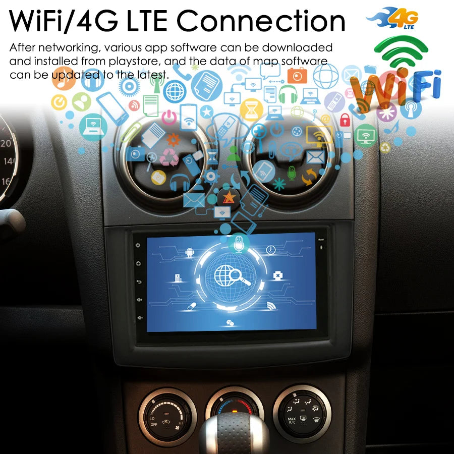 Android 14 Car Multimedia Video Player Autoradio For Nissan Rogue 2010 2009 2015 GPS Stere