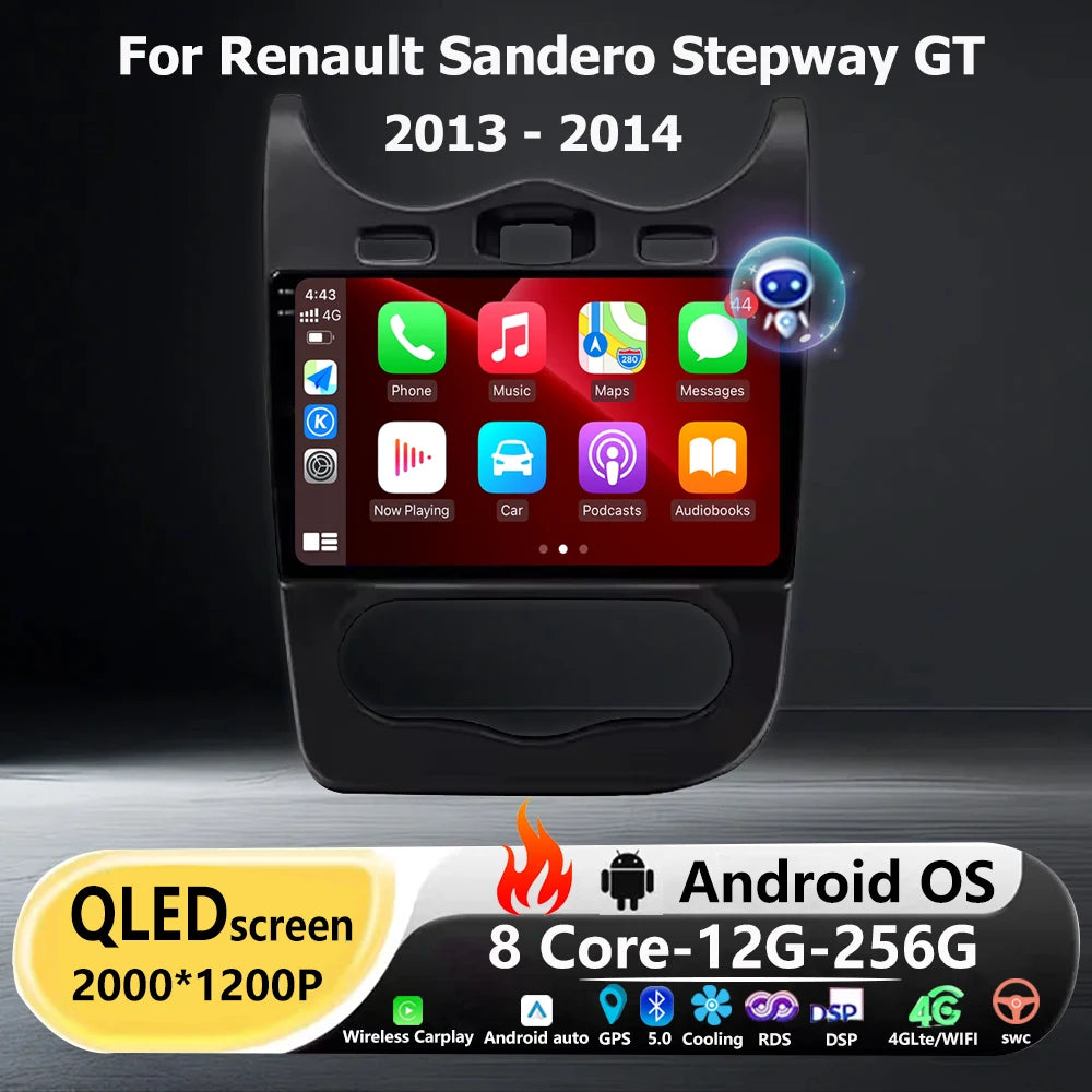 10 Inch Car Radio GPS Navigation For Renault Sandero Stepway GT 2013-2014 Multimedia Player | AUTOKITSHOP