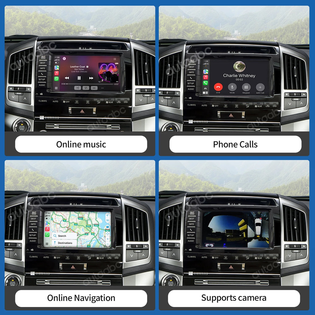 Wireless CarPlay Android Auto Retrofit Kit For Toyota Land Cruiser LC200 2013-2015 with Ai | AUTOKITSHOP