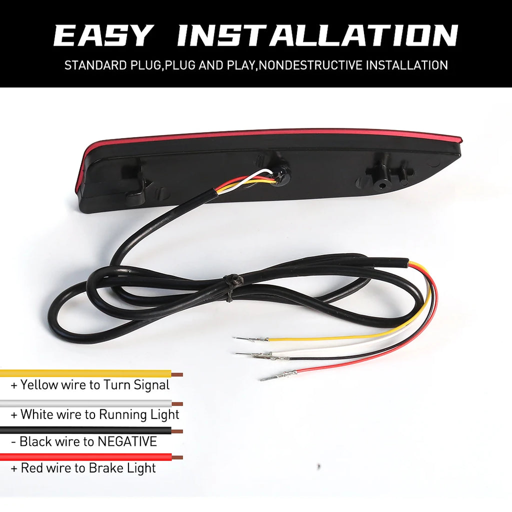 LED Rear Bumper Reflector Light For Toyota Avalon 2019 2020 2021 2022 Brake Warning Dynami | AUTOKITSHOP