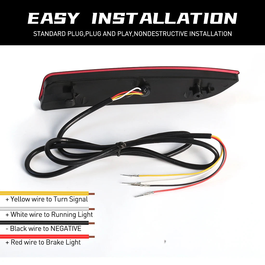 LED Rear Bumper Reflector Light For Toyota Avalon 2019 2020 2021 2022 Brake Warning Dynami | AUTOKITSHOP