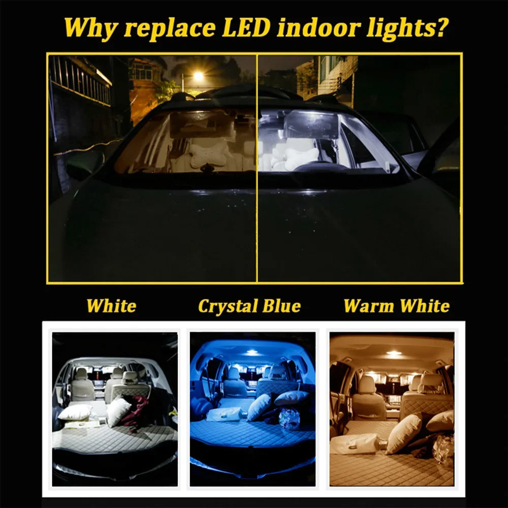 15-Piece LED Interior Light Kit for BMW X3 E83 2004-2006 - Canbus Dome Map Door Trunk Bulbs | AUTOKITSHOP