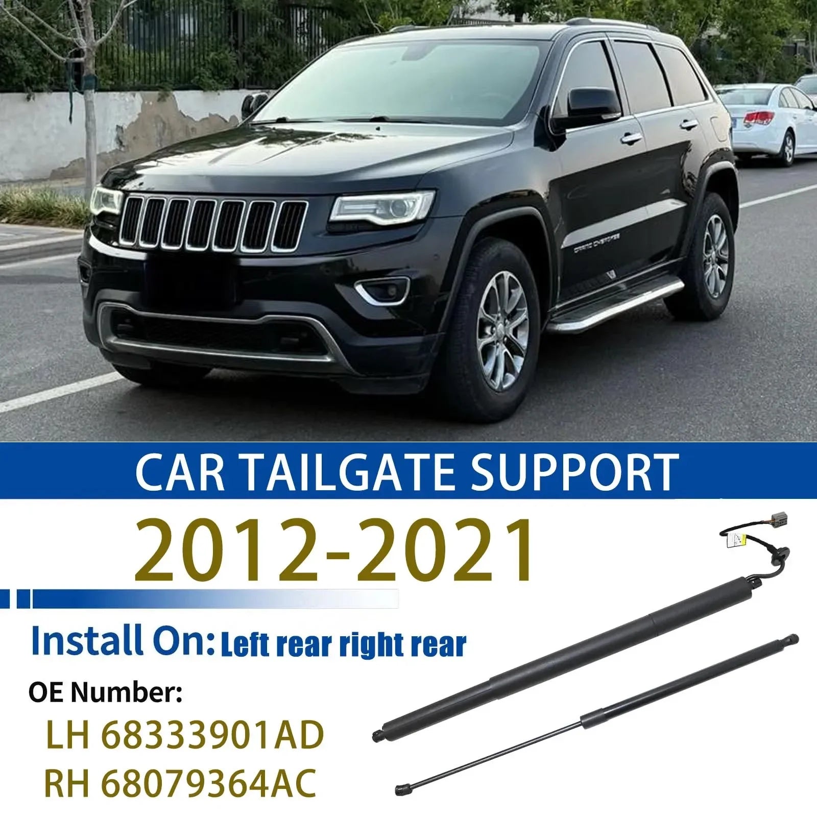 For 2012-2021 WK2 Jeep Grand Cherokee Rear Tailgate Support Rod Rear Tailgate Strut 683339 | AUTOKITSHOP