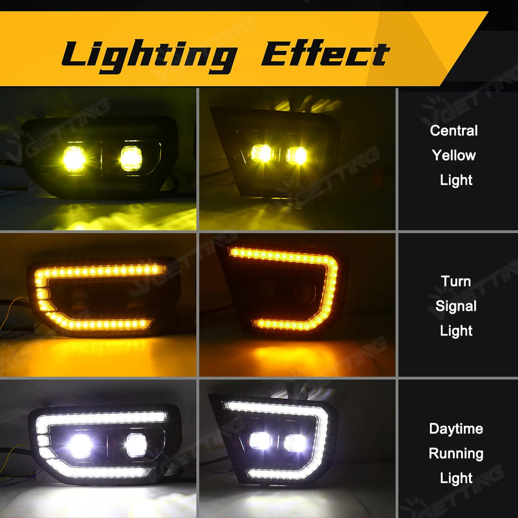 DRL For Ford Ranger Tremor Wildtrak 2022 2023 2024 LED Daytime Running Lights Car Fog Lamp | AUTOKITSHOP
