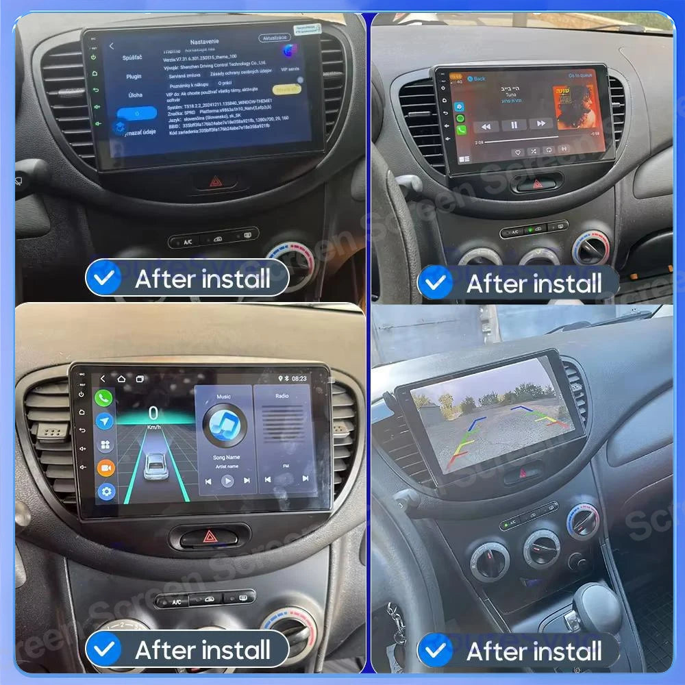 Android 16 For Hyundai I10 2007 2008 2009 2010-2013 Auto Multimedia Video Player Carplay N | AUTOKITSHOP