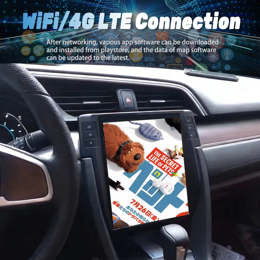 10.4" Screen Android Multimedia Player For Honda CRV CR-V 2.0L 2.4L 2012-2016 Navigation C
