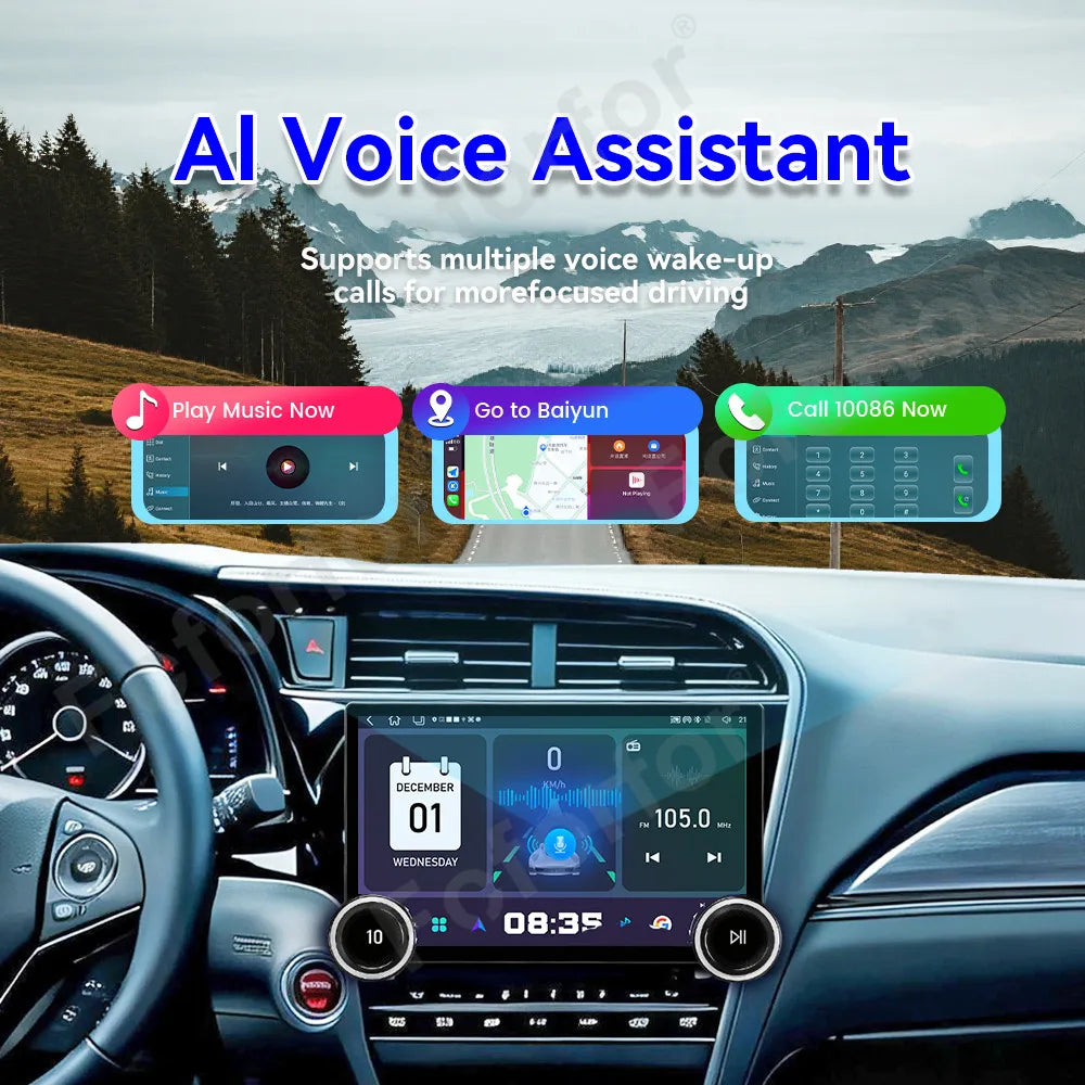 High End 11.5 Inch Large Vision HD Screen Wireless Carplay Android 15 Multimedia Car Radio