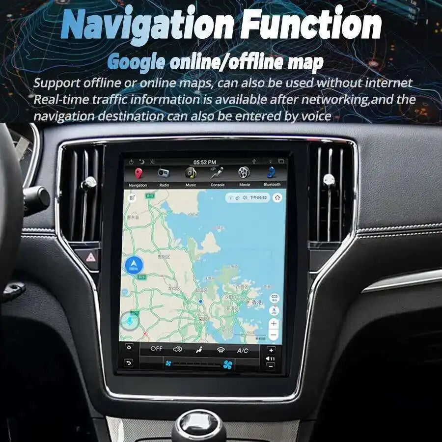 Multimedia Player Autoradio DSP Stereo Car GPS Navigation Head Unit Android 12.1inch Carpl