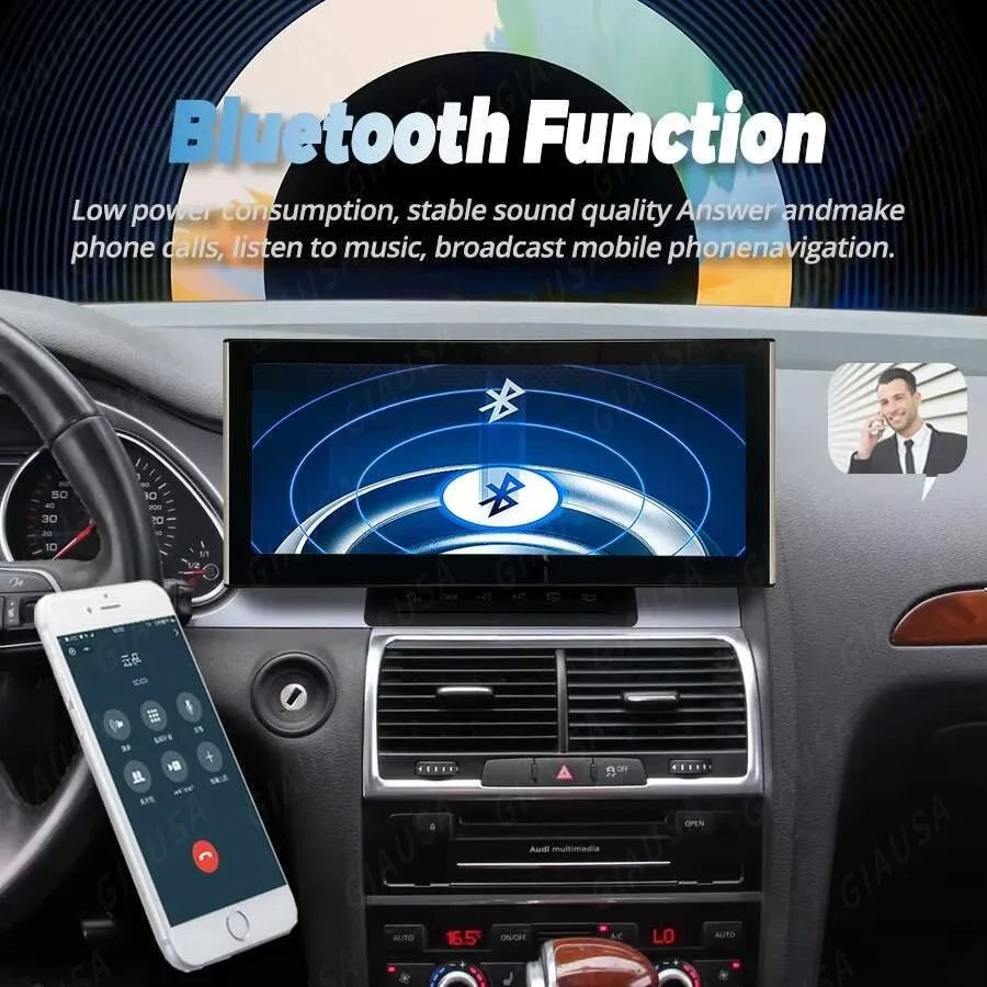 Android 13 Car Gps Navigation Screen For Audi Q7 2006 2007-2009 Audio Multimedia Dvd Playe