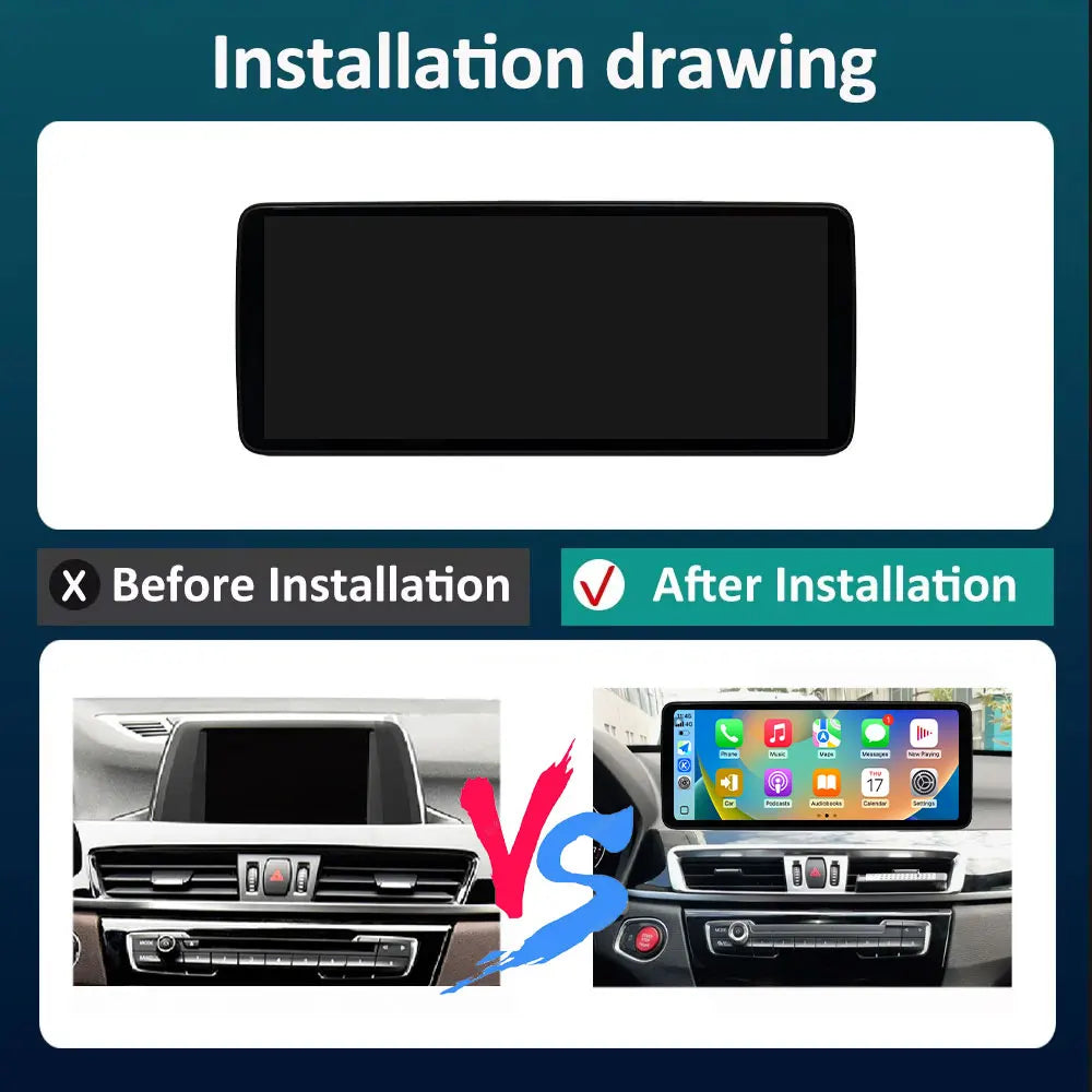 Car Audio Multimedia Player 12.3'' Android 16 for BMW X1 F48 2016 - 2019 NBT/EVO System GP