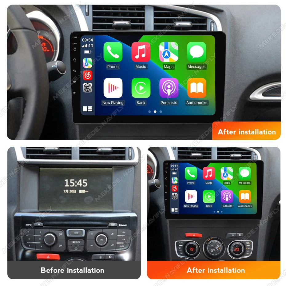 10inch Android 14 Car Radio for Citroen C4 C4L DS4 2013-2016 Carplay Multimedia Player 2 D | AUTOKITSHOP
