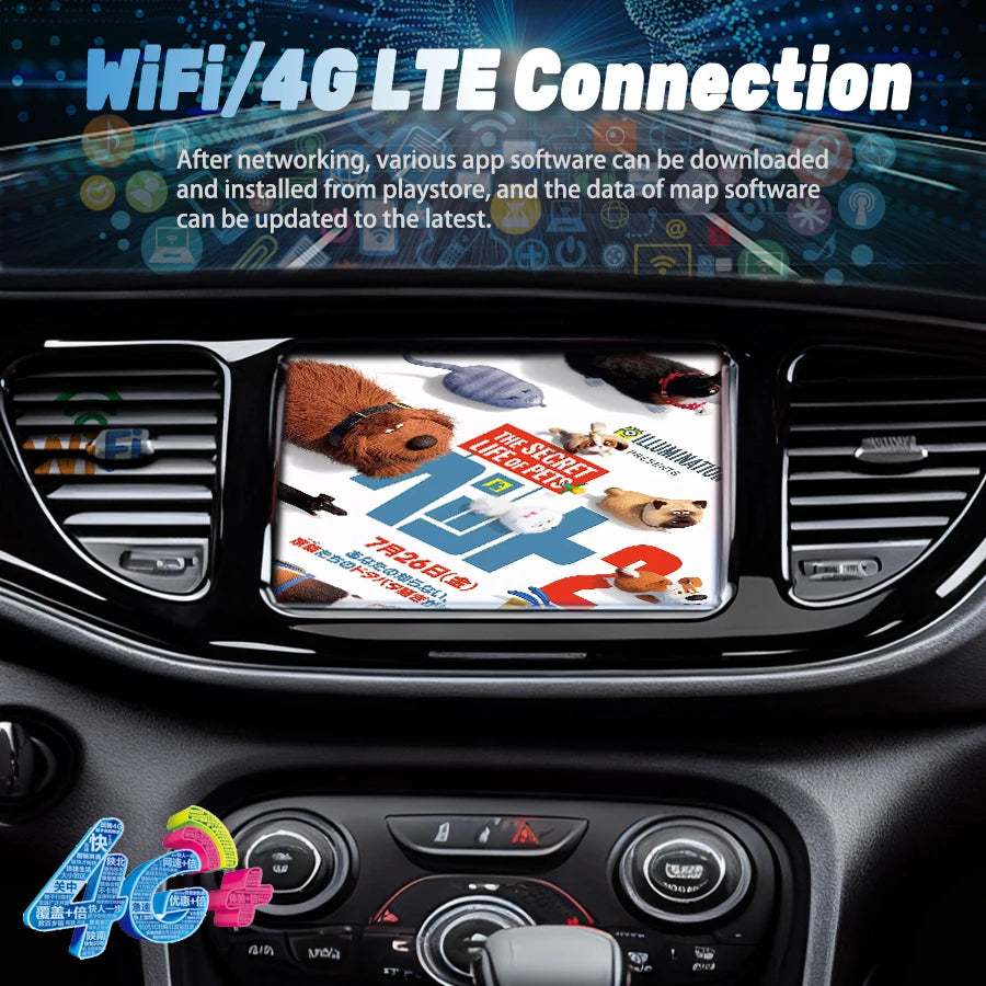 8.4inch Android 15 For Dodge Dart 2013-2016 For Challenger 2011-2014 Multimedia Bluetooth