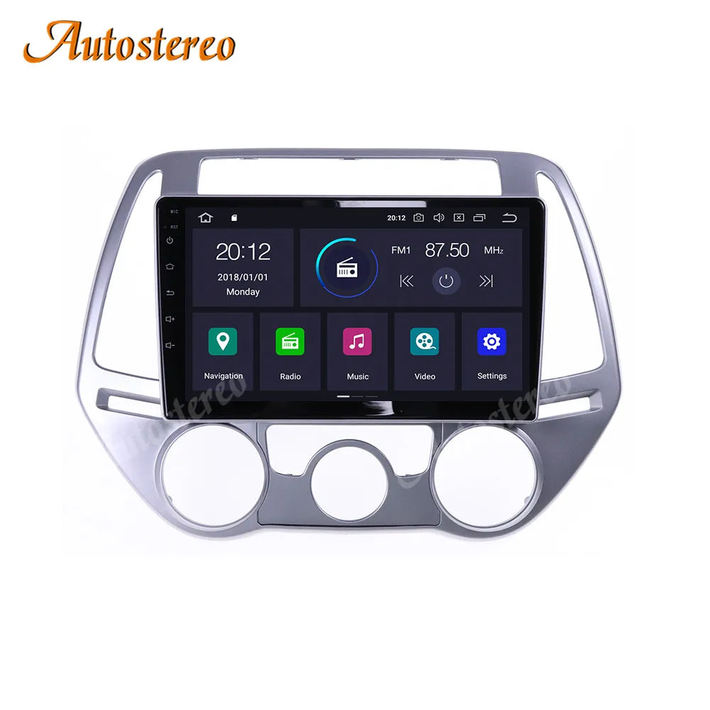 Android 15 Carplay Auto Stereo Car Head Unit For Hyundai I20 2008-2014 Car Multimedia Play