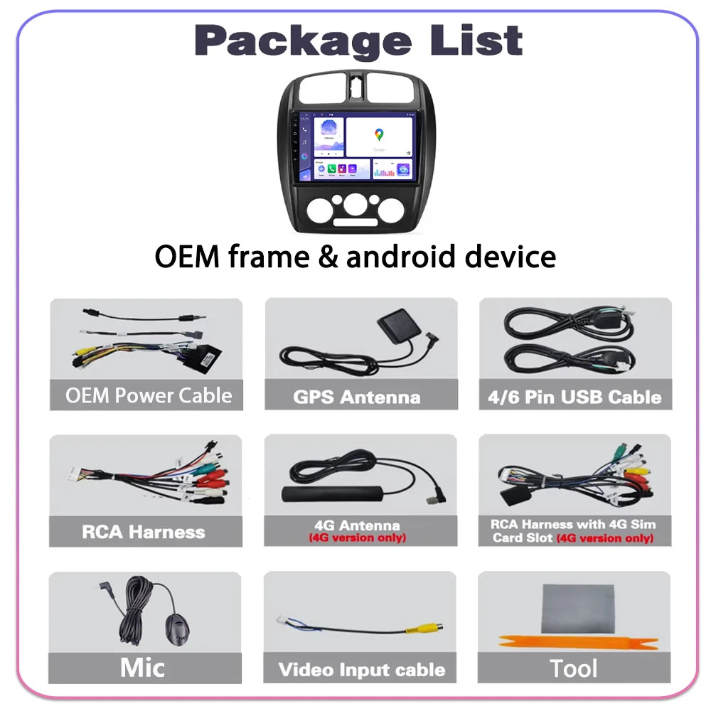 Android Car Radio Multimedia Video Player For Mazda 323 BJ 2000 - 2003 Navigation Stereo H