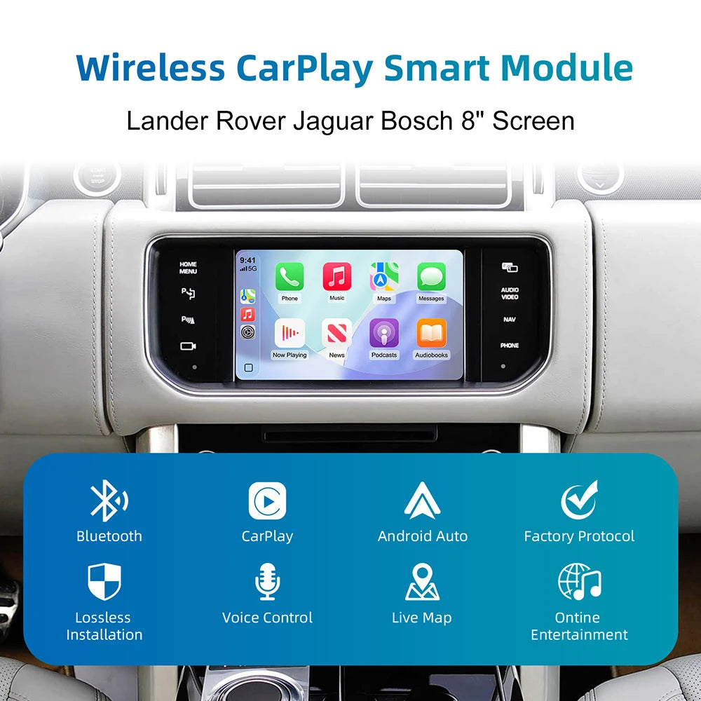 For Apple Wireless Carplay For Land Rover/Jaguar/Range Rover/Evoque/Discovery Android Auto | AUTOKITSHOP
