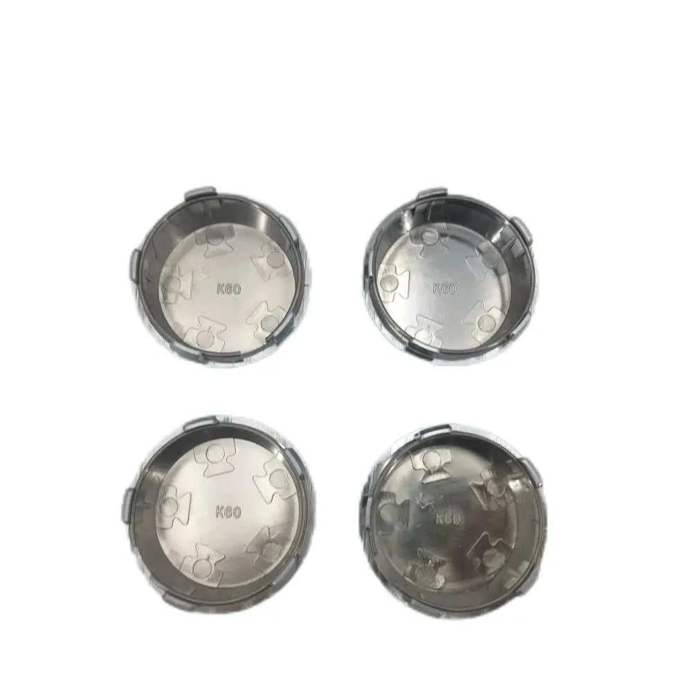 For Wheel Center Cap Universal Rim Chrome Hub Cap 60mm No Logo Silver Base