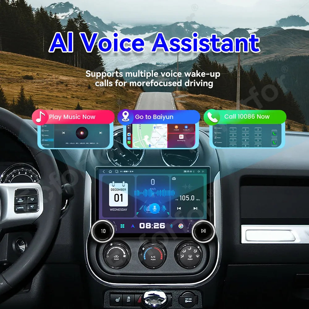 Android 15 Advanced Luxury HD Touch Display 11.5 Inch Wireless CarPlay GPS Navi Stereo Hea