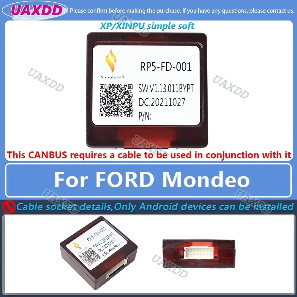 FOR FORD decoder canbus box Transit F150 Territory Mondeo Escort Ecosport Fiesta FOCUS Kug