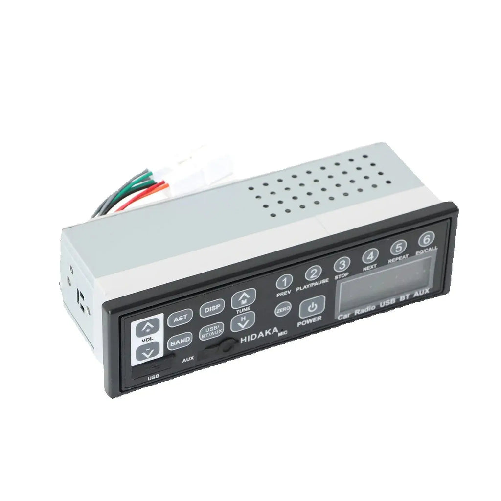 12-24V M200 Excavator Radio FOR Hitachi Komatsu Kato Truck Excavator AM FM USB AUX-IN Blue