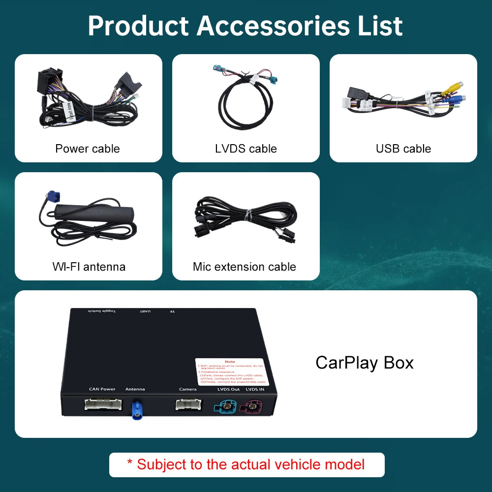 Wireless CarPlay RoadTop for BMW i8 I12 NBT EVO System 2014-2018, with Android Auto Mirror