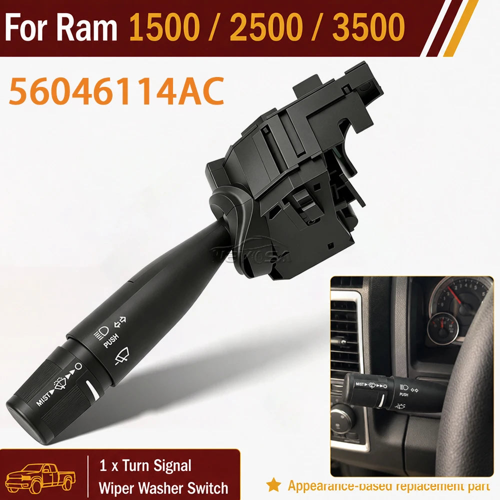 Turn Signal Wiper Washer Light Switch For Dodge Ram 1500 2009-2010 2500 3500 450 for Dodge 2009-2010 - Automotive LED Li