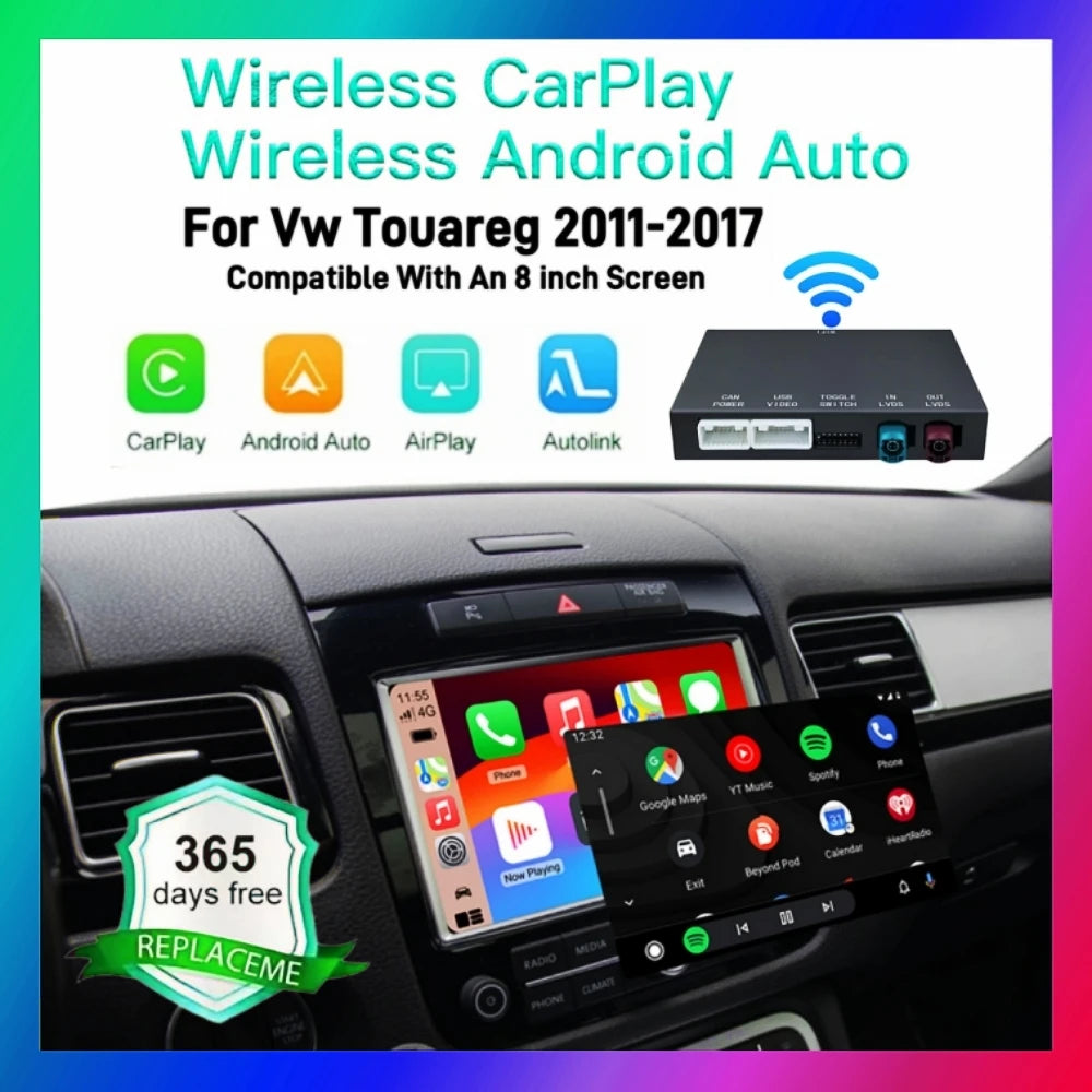 LEXXSON Wireless CarPlay Interface For Volkswagen Touareg RNS850 2010-2018 with Android Au | AUTOKITSHOP