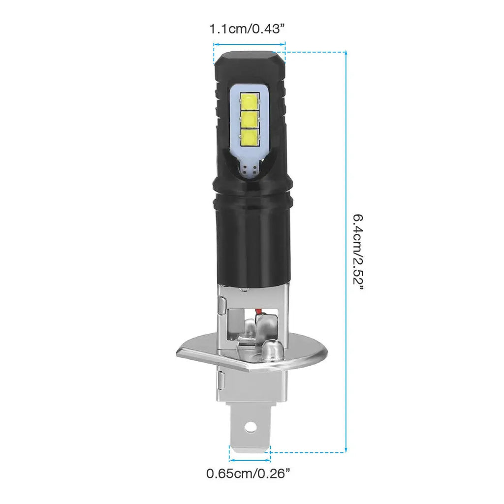 H1 Led 8000LM 2525 Chips Fog Light Super Bright Car DRL LED Headlight Bulb High Beam Drivi