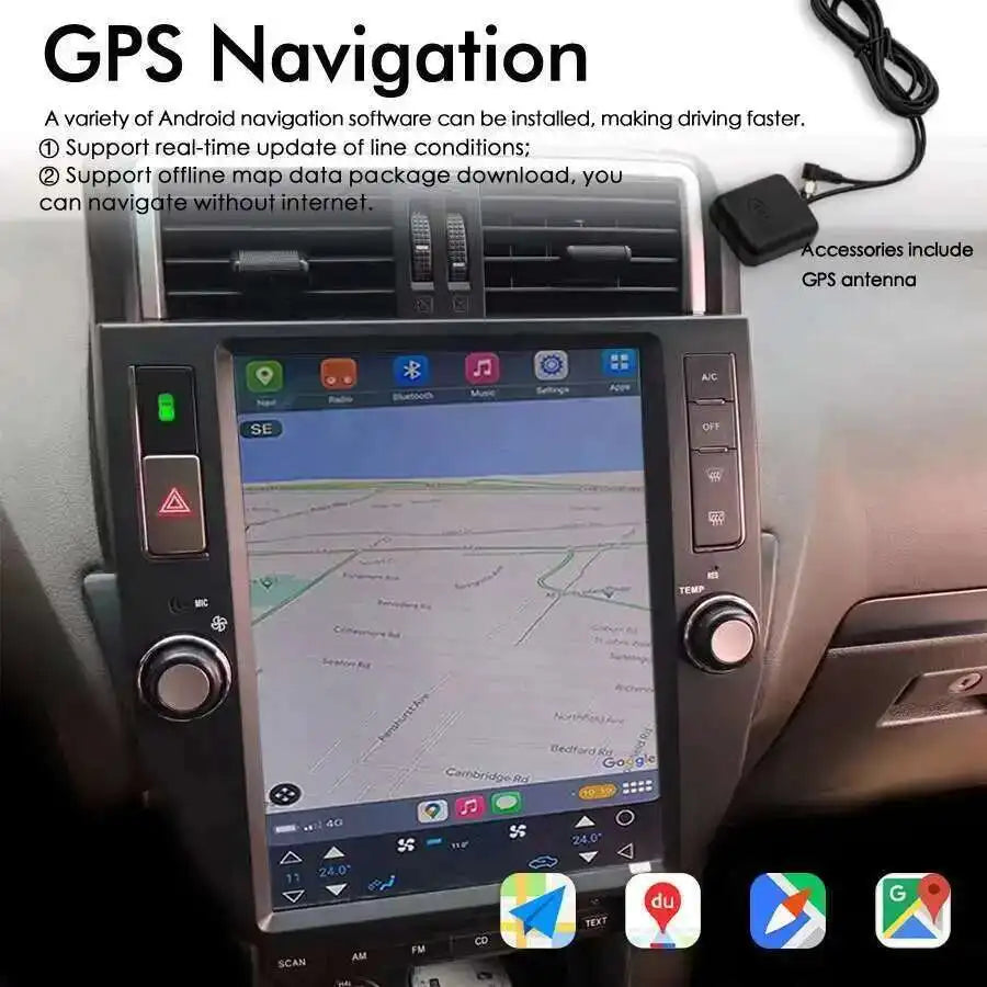 12.1" For Toyota Land Cruiser Prado 150 2010-2017 Android 15 Car Radio Multimedia Video Pl | AUTOKITSHOP