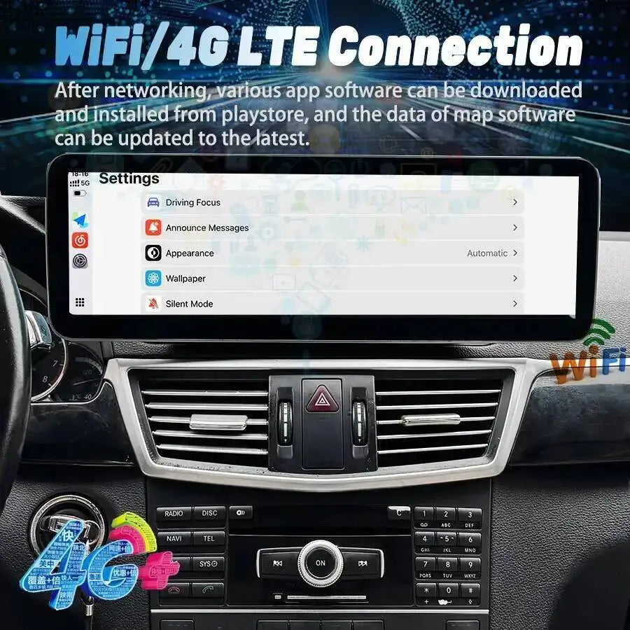 Touch Screen Carplay For Mercedes Benz E Class W212 2010-2015 NTG 4.0 4.5 5.0 Car Radio An | AUTOKITSHOP