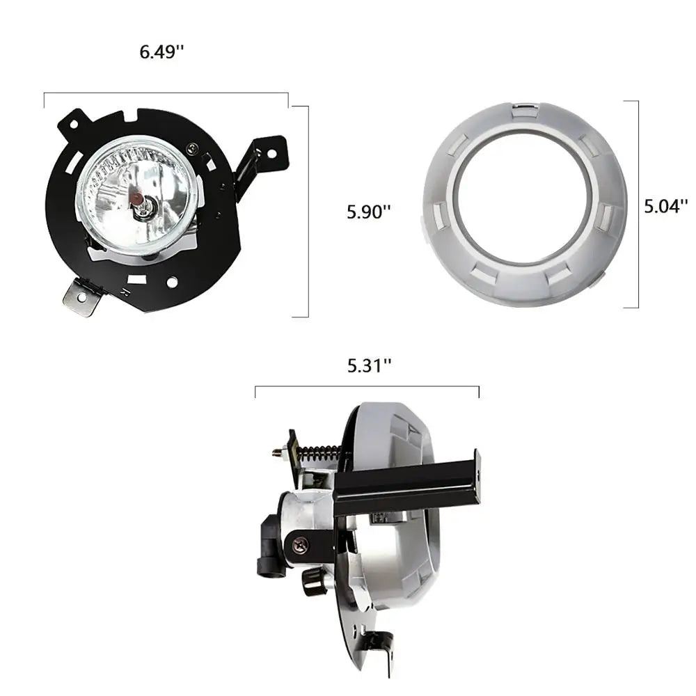 M&C For MITSUBISHI TRITON L200 2006~2008 2PCS Car Fog Lights Assembly Super Bright Reliabl | AUTOKITSHOP
