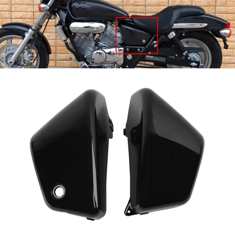 Gloss Black Left Right Battery Side Fairing Covers Side Panel Fit For Honda Magn for Honda 1995-2006 - Automotive LED Li