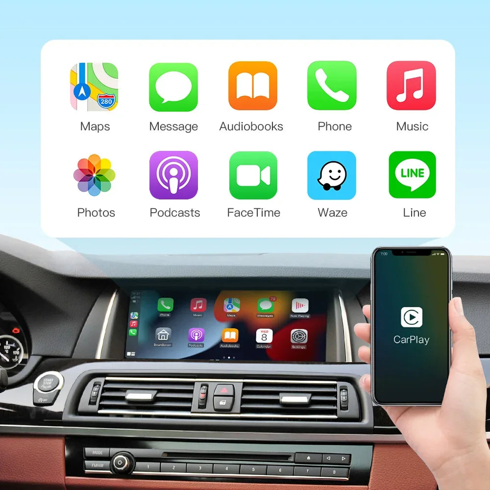 Wireless CarPlay Android Auto Decoder Module For BMW X1 E84 X5 E70 X6 E71 CIC 2009-2015 Wi | AUTOKITSHOP