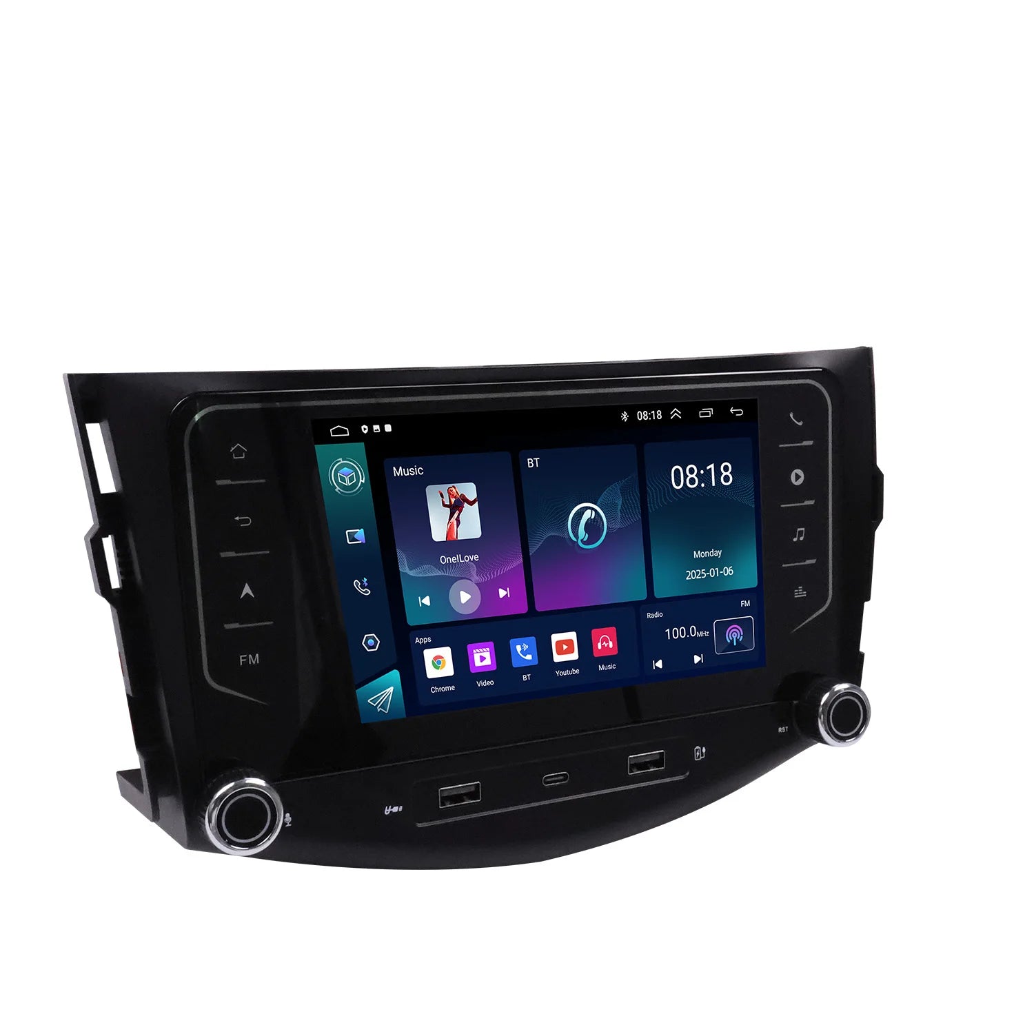 7" Android Car Radio GPS for RAV4 2006-2014 - Wireless CarPlay Android Auto Bluetooth Steering Control