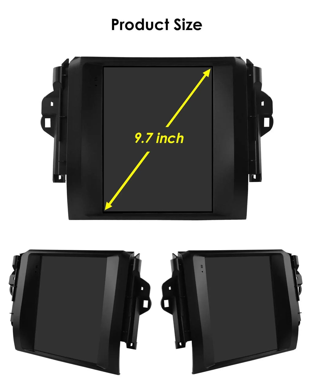 9.7"Carplay Android 14 Car radio for Toyota Fortuner Hilux Revo 2016-2022 multimedia Video