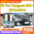Fit For Peugeot 508 I 2010 2011 2012 2013 2014 60W LED Fog Lights 20000LM CSP Chips Fog La
