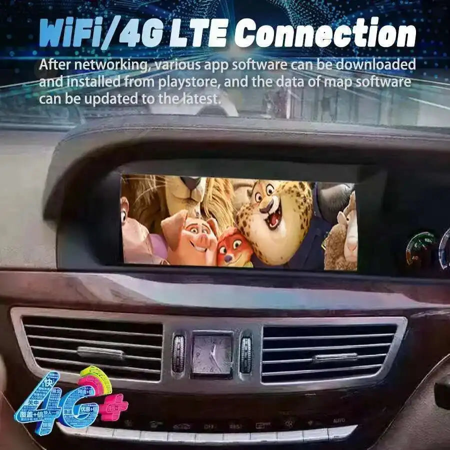 For Mercedes-Benz Class S W221 S350 S300 CL W216 2013 Android 13 GPS Navigation Multimedia