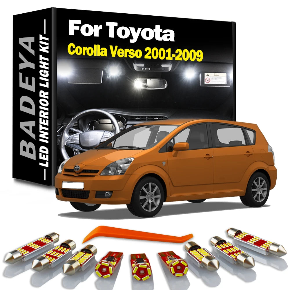 LED Interior Light Kit for Toyota Corolla 2001-2005 - Canbus Error-Free Interior Bulbs