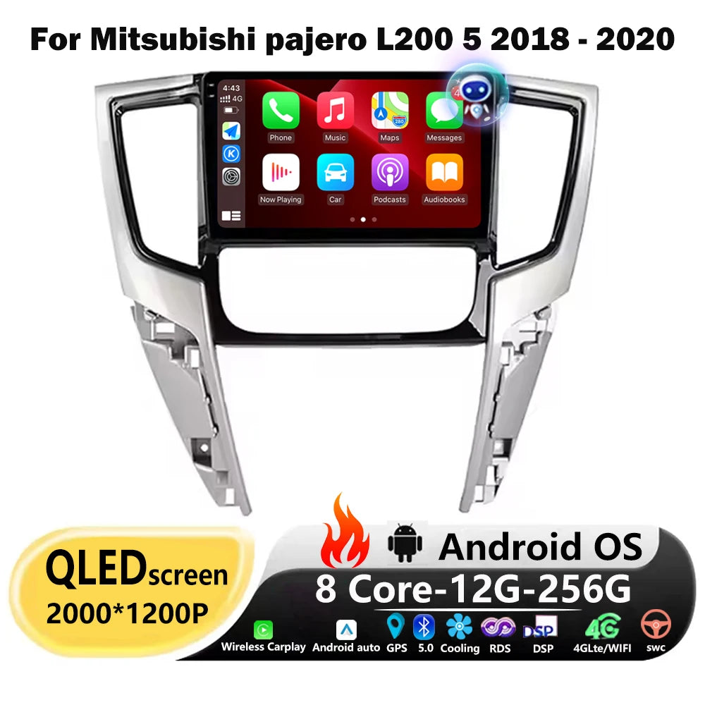 360 Camera Car Radio Multimedia Video Player GPS Navigation For Mitsubishi pajero L200 5 2